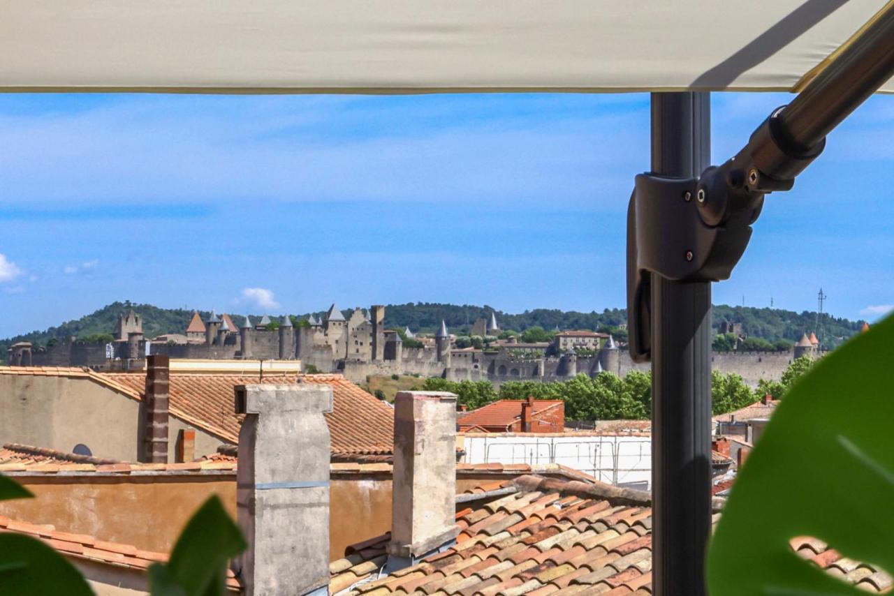 카르카손 La Terrasse Tapaja Vue Conciergeriedamecarcas 아파트 외부 사진