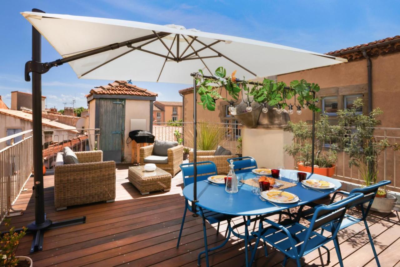 카르카손 La Terrasse Tapaja Vue Conciergeriedamecarcas 아파트 외부 사진